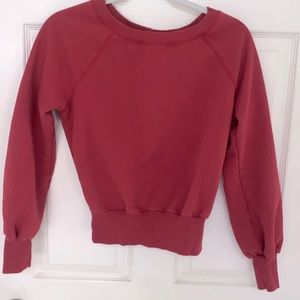 Cute Crop Red Socialite Sweatshirt Size S